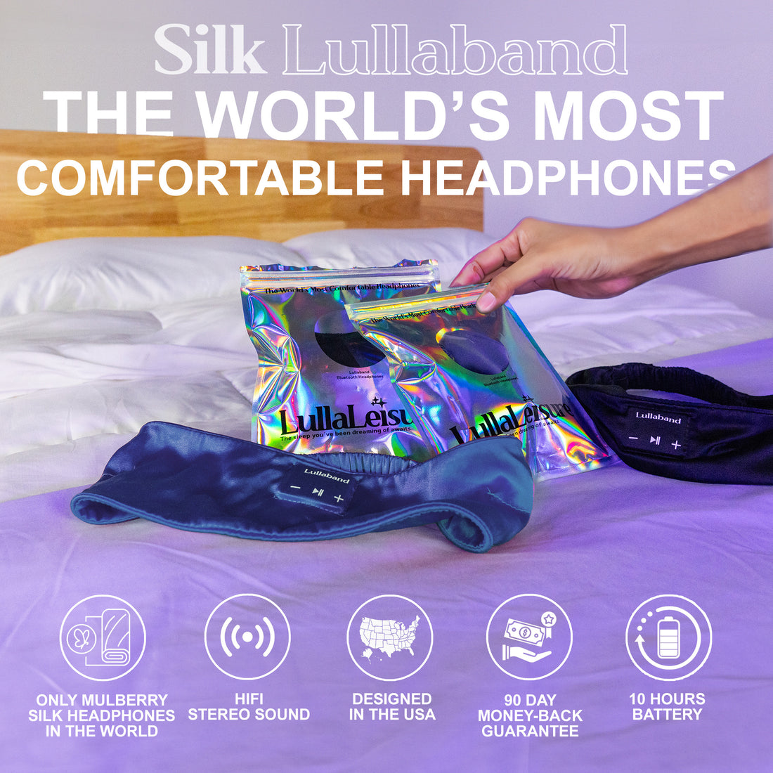 Lullaband Silk Sleep Headphones